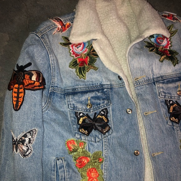 Fur Lined Jean Jacket - Picture 4 of 10